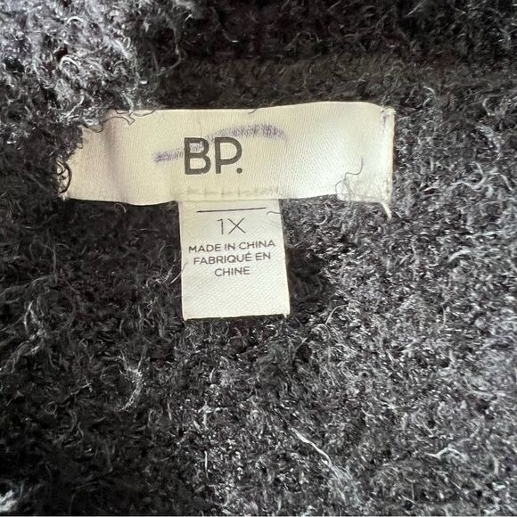 NWOT Nordstrom BP Black Fuzzy Sweater Set -- 1X - Picture 12 of 13